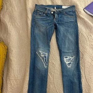 Rag & Bone skinny ripped jeans